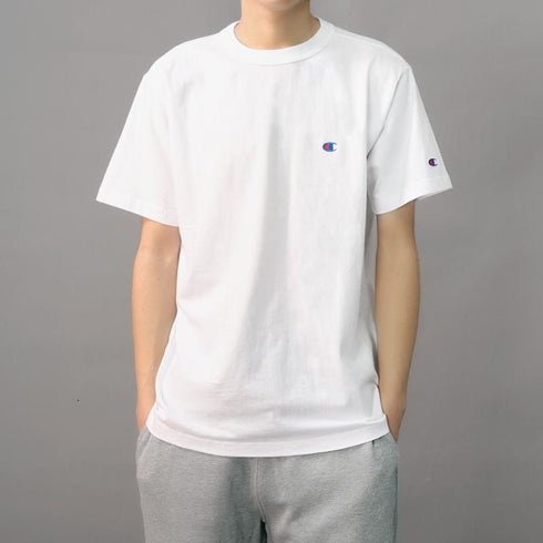 Champion Japan Basic Logo Tee White (C3-H359)